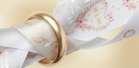 Bänder für Hochzeiten