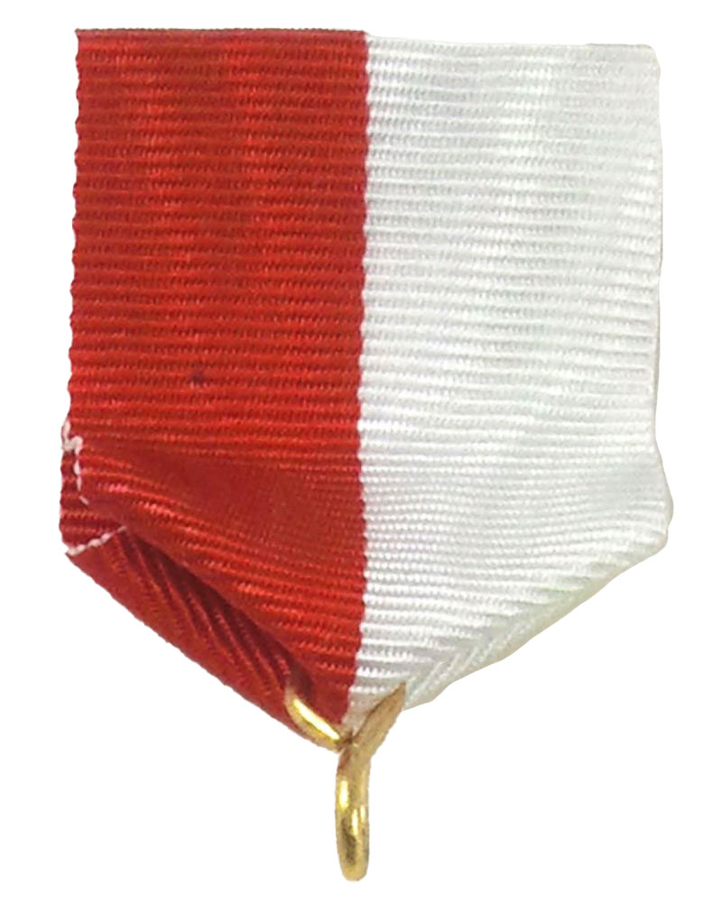 Bandschluppe rot-weiss