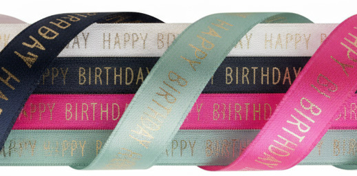 Bänder für Geburtstage